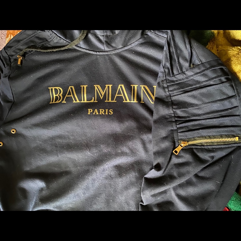Balmain designer hoodie